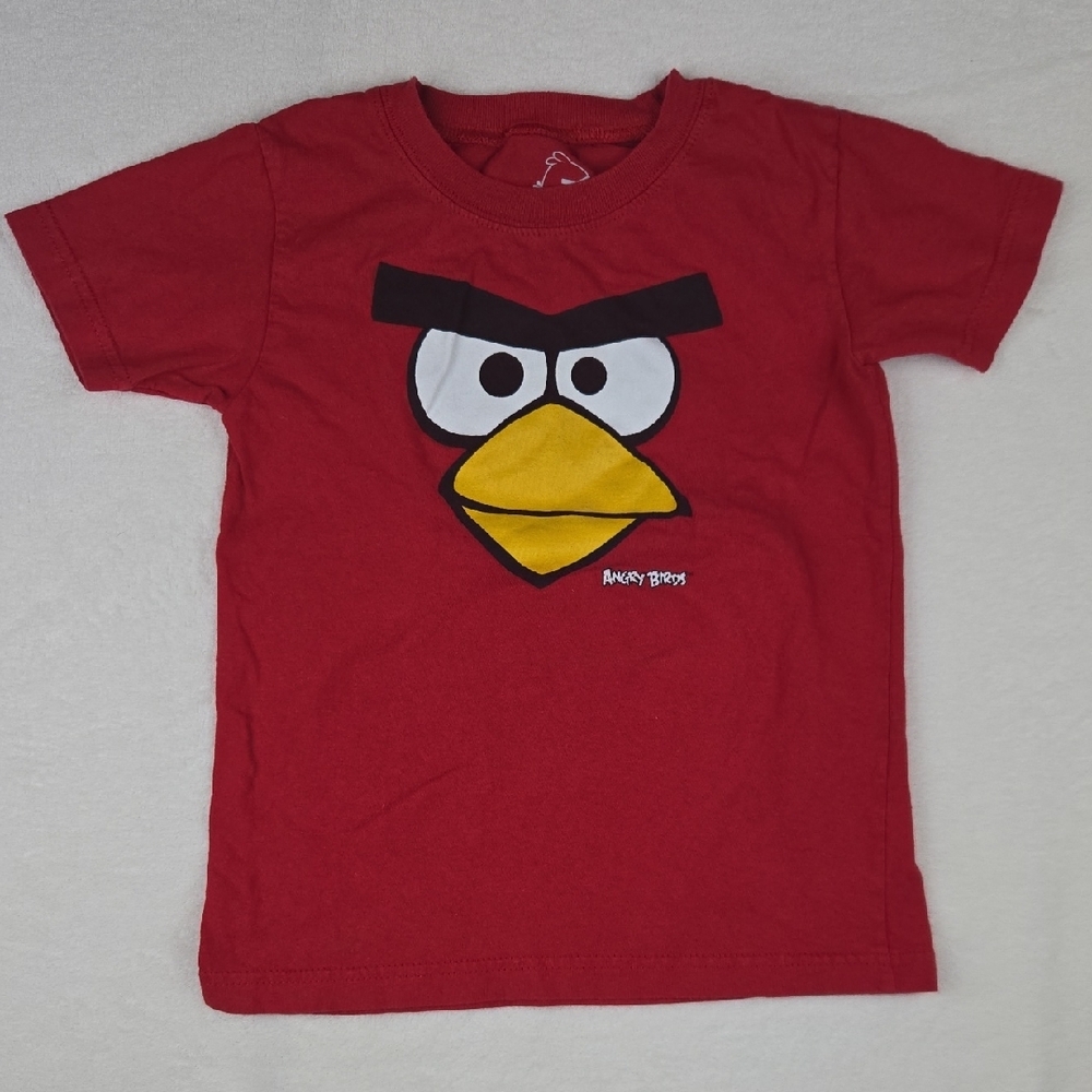 Angry Birds Boys T-Shirt Size 5T Rovio Red Tee